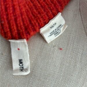 Beautiful fall color moth Anthropologie sweater mini skirt xs.